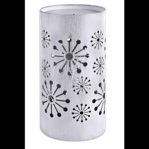 Sunset Vista Designs Snowflake LED Lantern 9.25" Metal